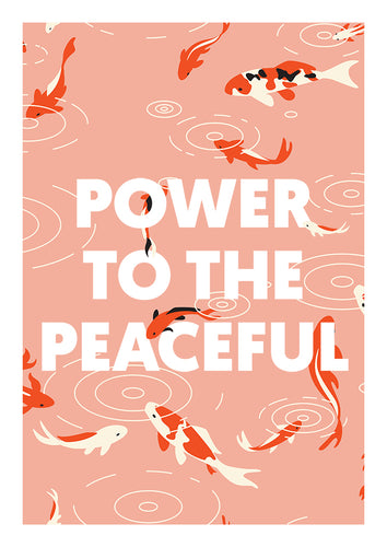 Power to the Peaceful Art Print - Studio Dimanche