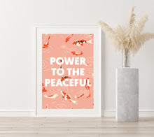 Load image into Gallery viewer, Power to the Peaceful Art Print - Studio Dimanche