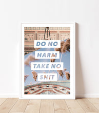 Load image into Gallery viewer, Do No Harm, Take No Shit Wall Art
