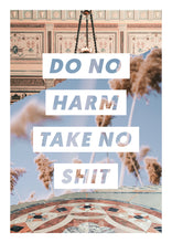 Load image into Gallery viewer, Do No Harm, Take No Shit Wall Art
